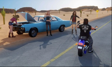 Ħ܇L(zhng);УMotorcycle Simulator Road؈D