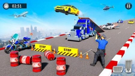 ܇ؼwJP(gun)Flying Police Car Stunt Game؈D