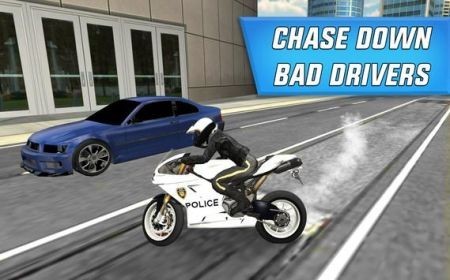 Ħг{񂣨Police Bike City Driving؈D